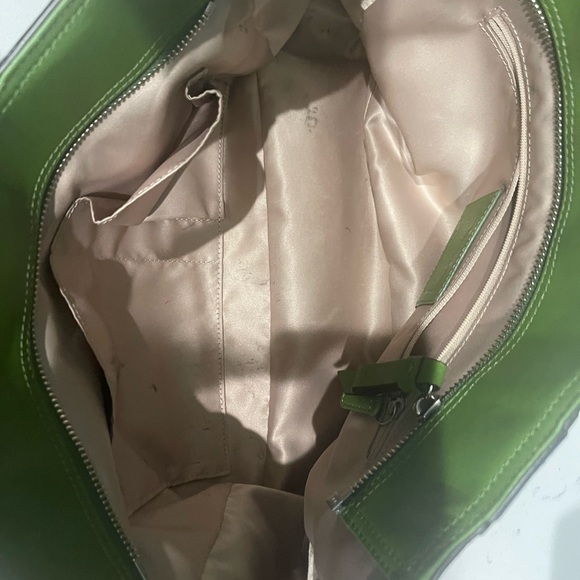 Coach Green Leather Tote Bag - Picture 8 of 9